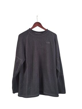 The North Face Men’s Charcoal Gray Crewneck Heavyweight Knit Sweeter Fleece XXL